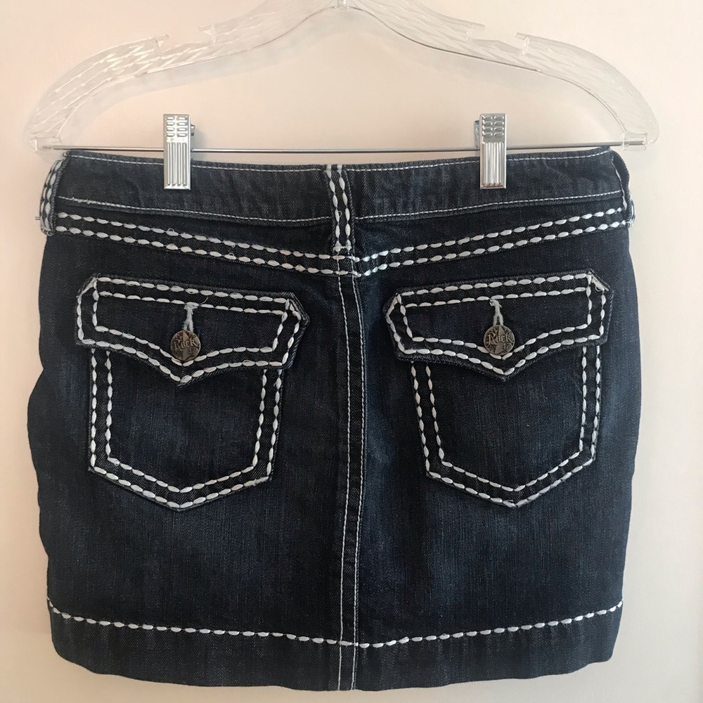 Rock 47 Denim Mini Skirt by Wrangler - Picture 3 of 7